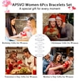 thumbnail image 6 of APSVO 6 Pcs S925 Sterling Silver Plated Bracelets for Women Box Satellite Figaro Paperclip Herringbone Rope Stackable Bracelet Set Birthday Graduation Mothers Day Jewelry Gifts Teen Her Mom Wife, 6 of 6