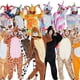 thumbnail image 2 of Pijamas de dibujos animados de animales Siaman Tianma Dinosaurio arcoíris Diablo negro Ropa de hogar para hombres y mujeres Otoño e invierno, 2 of 3