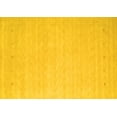 thumbnail image 1 of Ahgly Company Machine Washable Indoor Rectangle Solid Yellow Modern Area Rugs, 3' x 5', 1 of 4