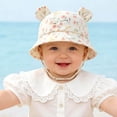 thumbnail image 6 of Staki Baby Sun Hat Infant Toddler Boys Girls Sun Protection Bucket Hat Wide Brim Summer Beach Hat Khaki,3-12 Months, 6 of 6