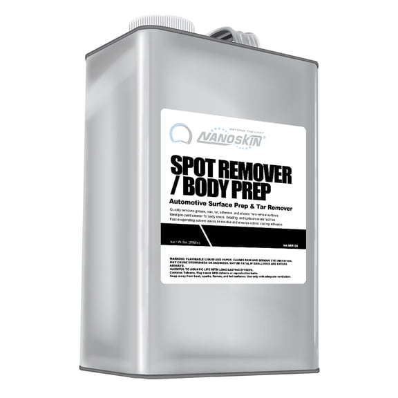 Nanoskin Spot Remover / Body Prep Automotive Surface Prep Cleaner 1 Gallon - Fast-Drying Solvent Degreaser Removes Tar, Grease, Wax & Adhesive, VOC-Compliant Pre-Paint Panel Prep