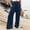 Dark blue, variant on Baqcunre Linen Pants Linen Pants For Women High Waisted Wide Leg Loose Fit Palazzo Pants Beach Trendy Trouses With Pockets Womens Sweatpants Women'S Pants Army Green L