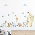 thumbnail image 2 of Conjunto de pegatinas de pared TUNC diseño de animales de la selva para dormitorio sala de juegos cocina sala de estar oficina Sencillez, 2 of 4