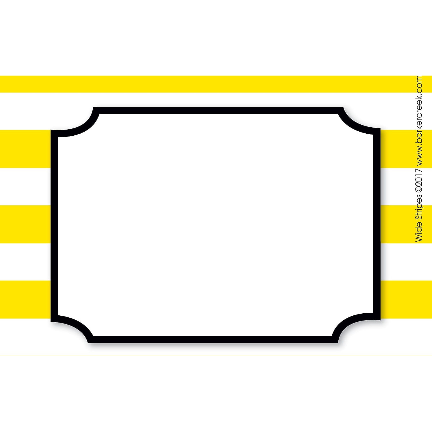 Barker Creek Wide Stripes Name Badges & Self-Adhesive Labels 45 Pieces Per Pack BC1544
