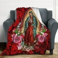 thumbnail image 6 of Virgin Mary Virgen de Guadalupe Blanket Super Soft Flannel Warm Blankets - for Bed Sofa Bedrooms Travel Home Decoration Throw Blanket () inch Virgin Mary21 Virgin Mary21, 6 of 7
