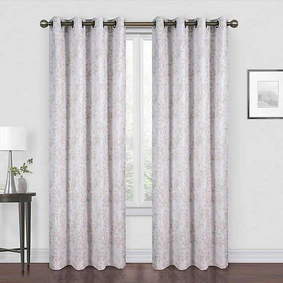Myles 84-Inch Grommet Room Darkening Window Curtain Panel in Linen