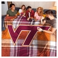 thumbnail image 2 of Pegasus Virginia Tech Hokies 66" x 95" Oversized Plaid FAN-mily Ultra Cozy Blanket, 2 of 2