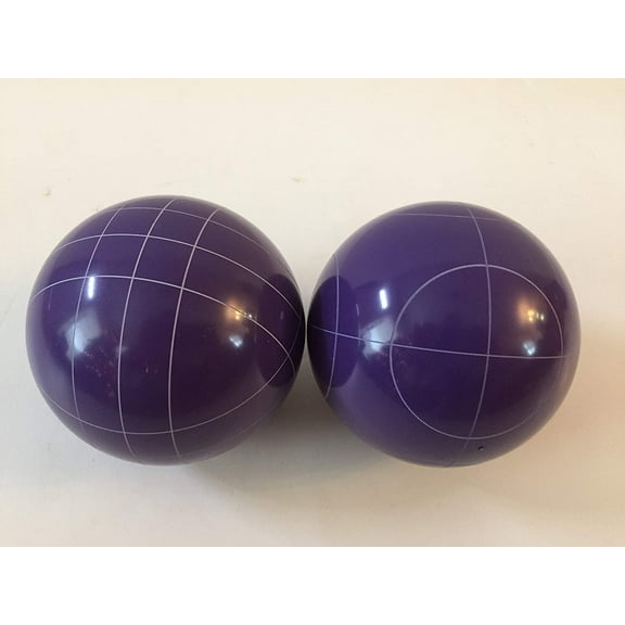 Pack of 2 - Replacement Bocce Balls - 107mm - Purple with 2 Different Scoring Patterns