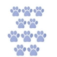 thumbnail image 1 of Pegatinas antideslizantes para bañera, 10 unidades, con diseño de huellas de patas, autoadhesivas para ducha y bañera. Violeta, 1 of 9