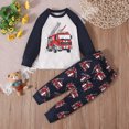 thumbnail image 2 of TOWED22 Kids Toddler Girl Clothes Print Sweatshirt Flared Pants 2Pc Outfits Set Infant Fall Winter Outfits Size:7-8 Y,Color:Red, 2 of 9