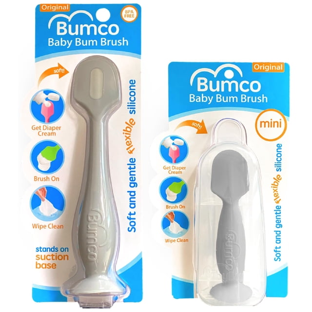 Juego de espátulas para crema de pañales Bumco Baby Bum Brush con funda