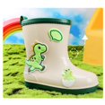 thumbnail image 5 of Otqutp Kids Rain Boots Boys Girls Dinosaur Non-slip Waterproof Rubber Shoes Outdoor Easy-On Mid-Calf Boots for Toddlers, 5 of 8