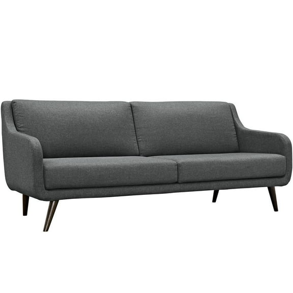 Modway Verve Upholstered Fabric Sofa in Gray
