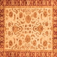 thumbnail image 1 of Ahgly Company Indoor Square Abstract Orange Modern Area Rugs, 6' Square, 1 of 4