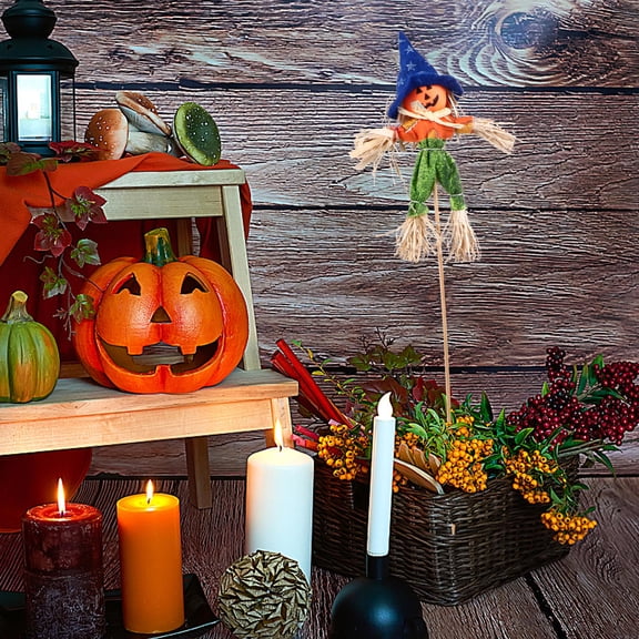BESTYASH Decoration Outdoor 2pcs Assorted Color Scarecrow Ornaments for Baby Shower