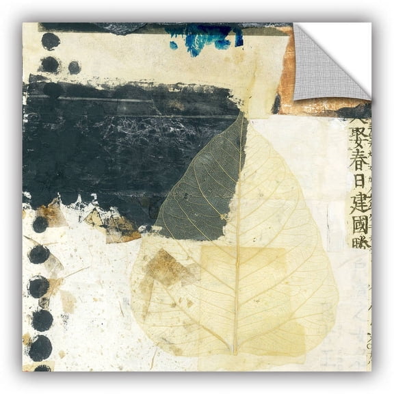 ArtAppealz Elena Ray "Wabi-Sabi Bodhi Leaf Collage 2" Removable Wall Art