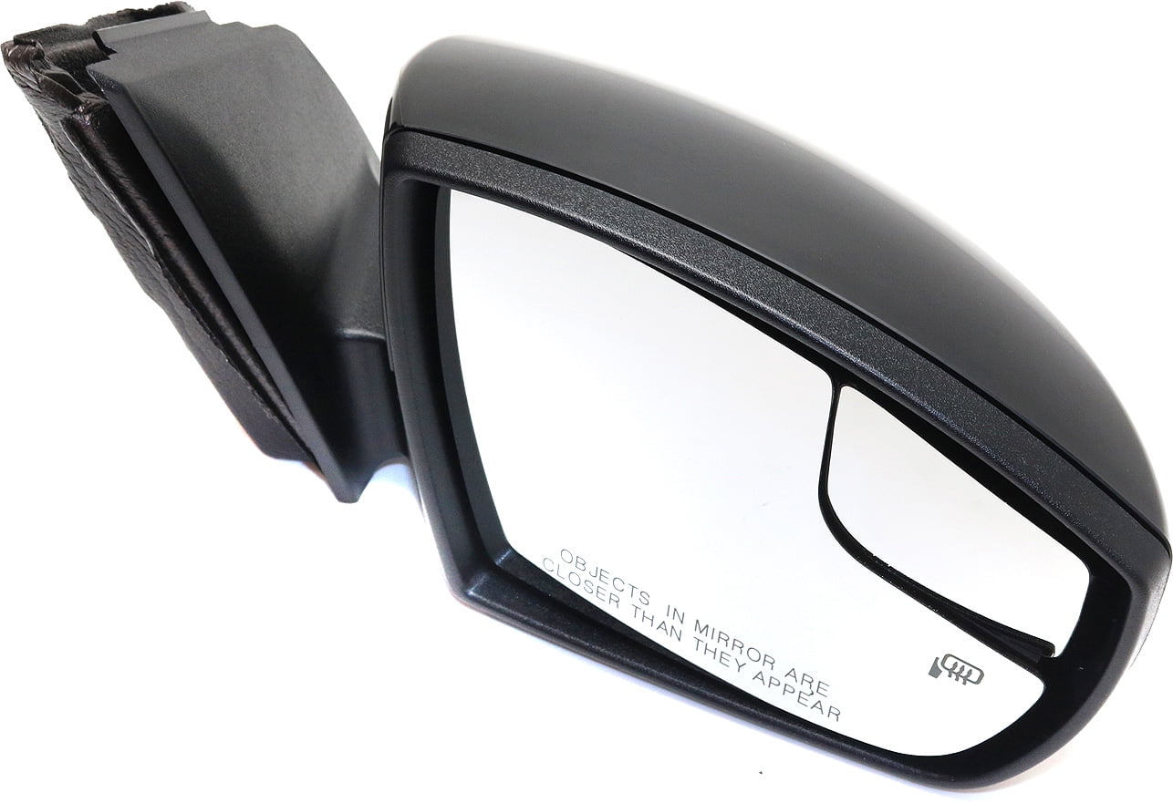 Mirror Compatible With 2012-2014 Ford Focus Right Passenger Side Heated w/ Blind Spot Detection in Glass In-housing Signal Light Paintable Kool-Vue
