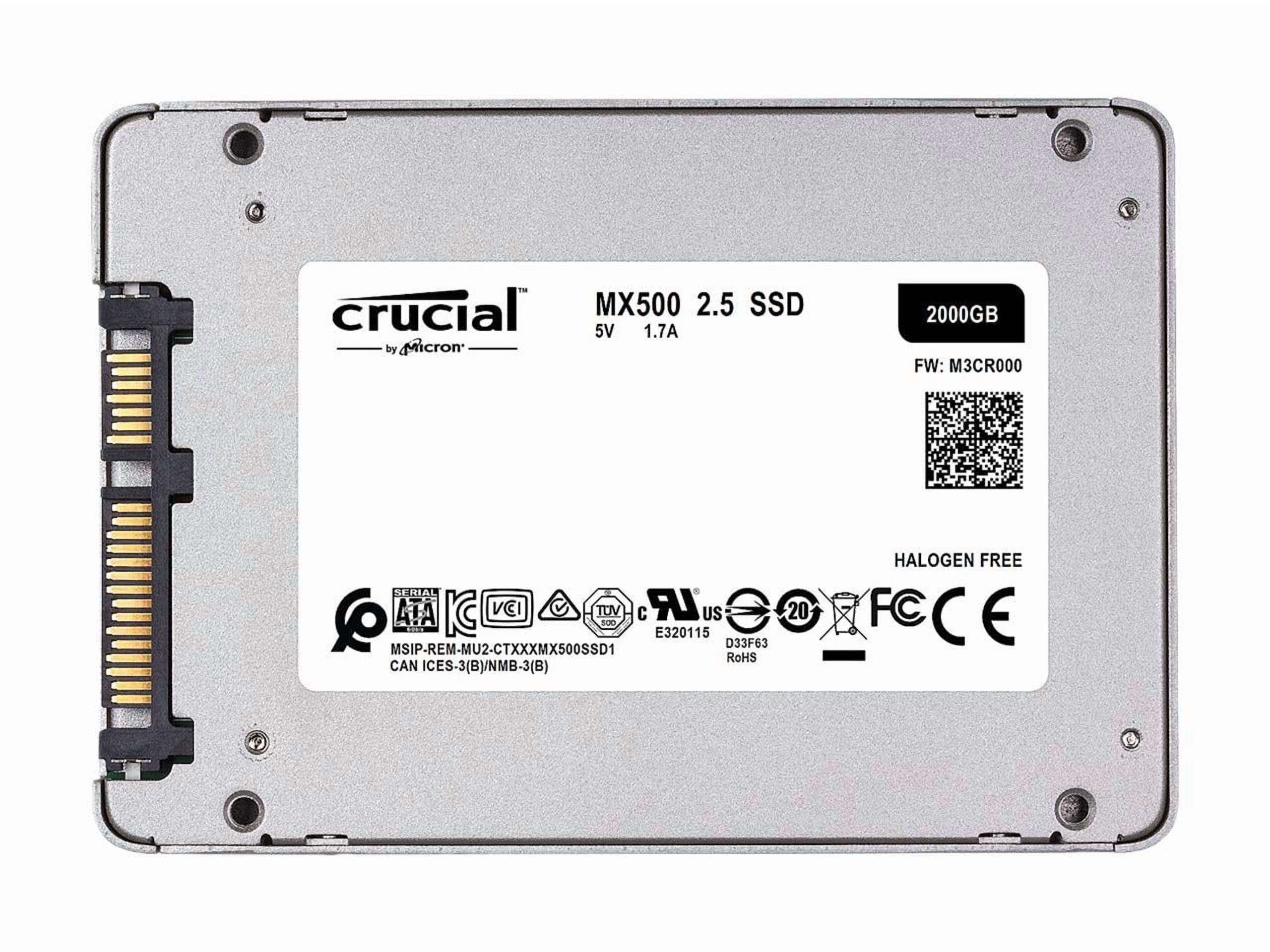 2TB Crucial MX500 SSD CT2000 2TB 2個 正常判定 Crucial MX500 2TB 3D NAND SATA 2.5 Inch Solid State Drive SSD