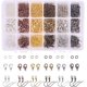 thumbnail image 1 of 1 caja de 930 piezas con kit de fornituras para joyería, que incluye anillas de latón, cierres de mosquetón y ganchos para pendientes. 6 colores., 1 of 8