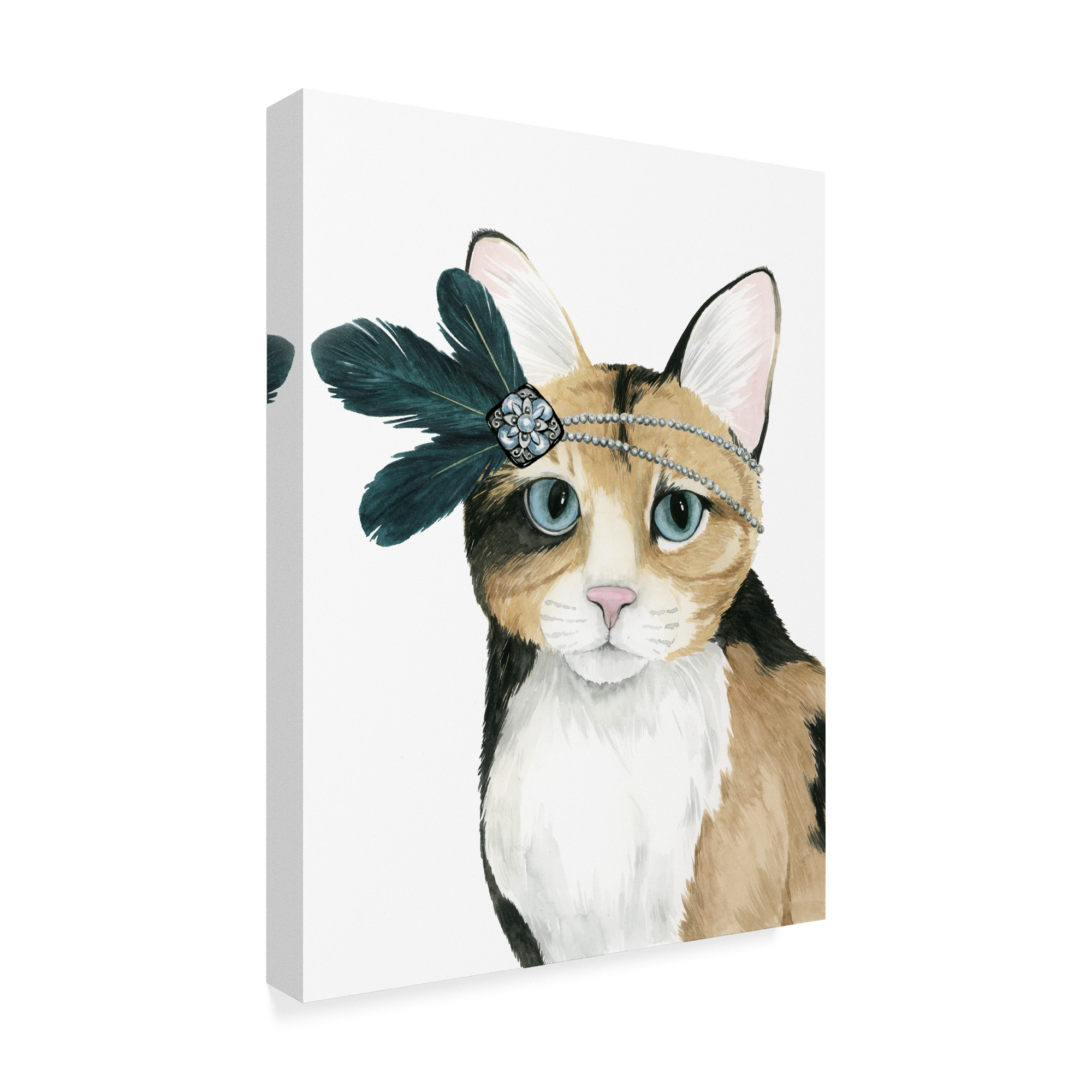 Trademark Fine Art 'Downton Cat II' Canvas Art by Grace Popp