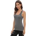thumbnail image 3 of SURJDE Workout Tank Tops for Women Racerback Yoga Tanks Basic Athletic Activewear-4 Packs, 3 of 7