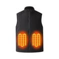 thumbnail image 4 of qafoshin Mens Heated Vest Zipper Double Control 6 Districts Warm Heated Jacket Lightweight USB-Powered Electrical Winter Coat with Built-In Control Button, 4 of 7