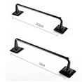 thumbnail image 3 of Self Adhesive Towel Rod Bar Wall Bath Towel Holder Rail Rack for Kitchen Bathroom - 24.5cm - Black, 3 of 9