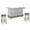 Alpine Gray, variant on Home Bar and Swivel Bar Stools in Vintage Mocha 3 Piece Set