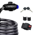 thumbnail image 4 of Cerradura de Bicicleta con 2 Llaves, Cerradura de Cable de Bicicleta Profesional de 4 Pies, Cable de Bloqueo de Bicicleta Resistente para un Fuerte Antirrobo, Viene con 1 Soporte de Montaje, 4 of 7