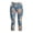 Peony2, variant on CBASIHI Womens Floral Denim Capri Leggings with Pockets- Elastic High Waisted Tummy Control Workout Casual Fitness Yoga Pants Chamomile Size S-3XL