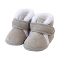 thumbnail image 7 of Baby Shoes Size 12-15 Months Soft Warm Flats Comfort Lightweight Elastic First Birthday Grey Boots, 7 of 7