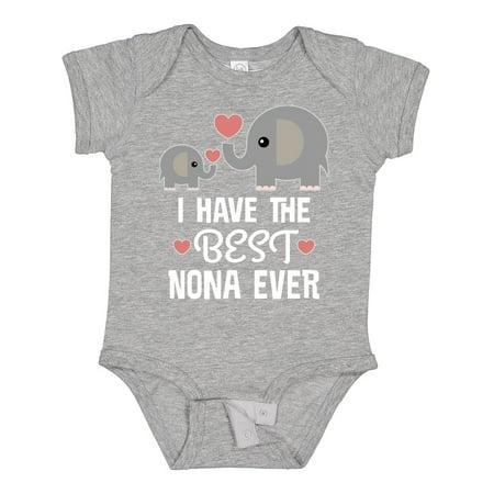 

Inktastic Best Nona Ever Grandchild Gift Baby Boy or Baby Girl Bodysuit