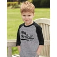 thumbnail image 4 of Tstars Boys Big Brother Shirt Gift for Big Brother 2021 Graphic Tee Sibling Pregnancy Announcement Big Bro Gifts for Brother 3-4 Sleeve Raglan Toddler Baby Shower Shirt, 4 of 5