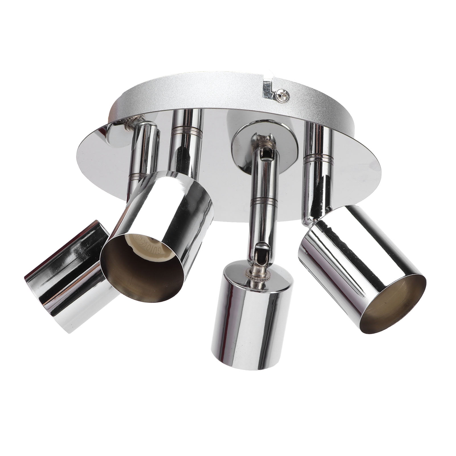 Adjustable 4-Head GU10 Lamp Holder Ceiling Light Base, Perfect for Bedrooms and Kitchens, Compatible with 85-265V