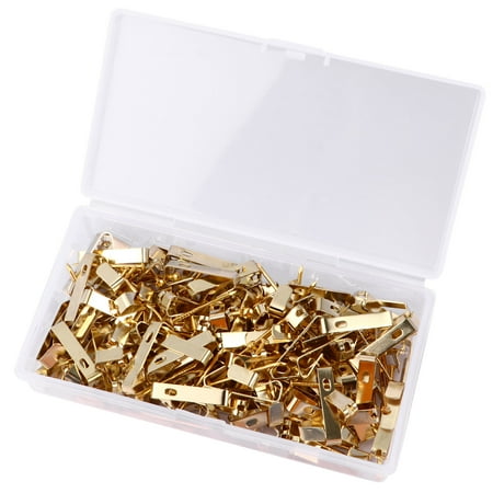 

100 Pcs Picture Hangers Frame Hooks Heavy Duty Hardwares Hanger Kit Hooks 30LB