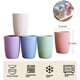 thumbnail image 2 of Nvzi Vaso reutilizable (355 ml), ideal para té, zumo o café. Juego de 5 vasos de plástico con pajita de trigo. Multicolor. Apto para lavavajillas., 2 of 4