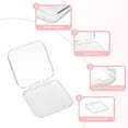 thumbnail image 3 of Uxcell 2Pcs Caja de Almacenamiento para Uñas Postizas con 30Pcs Cinta Adhesiva, Transparente Negro, 3 of 7