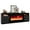 Black, variant on Garvee 70" Electric Fireplace TV Stand with Remote, TV Cabinet W/Storage and 12 Flame Colors for TVs up to 80 inch, Black
