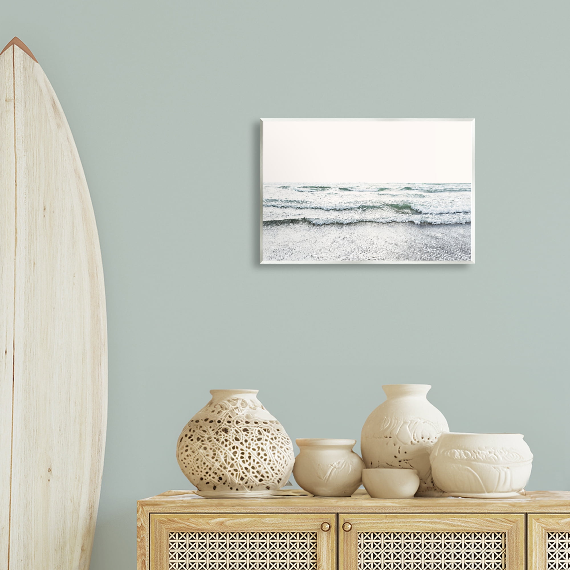 Stupell Industries Rolling Tide Waves Nautical & Beach Photography Unframed Art Print Wall Art, 19 x 13