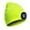 Fluorescent Yellow (Adult), variant on Morttic LED Beanie Hat with Light, USB Rechargeable 4 LED Headlamp Cap, Warm Winter Knitted Hat with LED Flashlight for Men Women Hiking, Biking, Camping (Fluorescent Yellow)