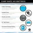 thumbnail image 2 of Air Comfort Camp Mate Queen Size Air Mattress, Battery Pump, 500lb Capacity, 2 of 7
