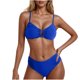 thumbnail image 1 of Conjunto de Bikini de Cintura Alta para Mujeres Color Sólido Sexy Colgantes Ajustables Bikini, Diseño de Corte Alto sin Espalda para Piscina, Playa Y Vacaciones, 1 of 5