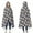 Gray Daisy Flower, variant on Wearable Blanket,Black Daisy Flower Pattern Hooded Wearable Flannel Blanket for Adults & Teens,Winter Poncho Shawl Wrap Cape Cozy Anti-Pill,50"x60"
