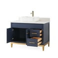 thumbnail image 3 of 42 inch Tennant Brand Beatrice Vessel Sink Navy Blue Bathroom Vanity, 3 of 4