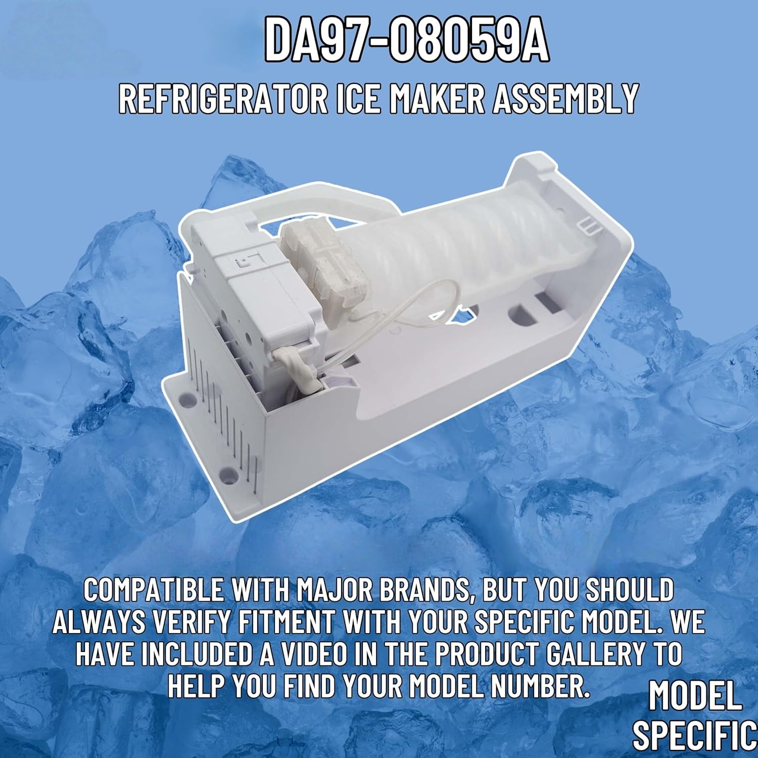 DA97-08059A, AP4567840, PS4175630 Ice Maker Compatible with Samsung Refrigerator