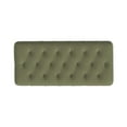 thumbnail image 4 of HomePop Button Tufted Storage Bench, 40"W x 18"D x 18"H, Light Sage Green Velvet, 4 of 10