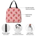 thumbnail image 3 of Bingfone Strawberries Print Lunch Bag Insulated Lunch Box, Small Leakproof Cooler Food Lunch Containers Reusable High Capacity Lunch Tote Bags for Work, Travel, Outdoor, 3 of 5