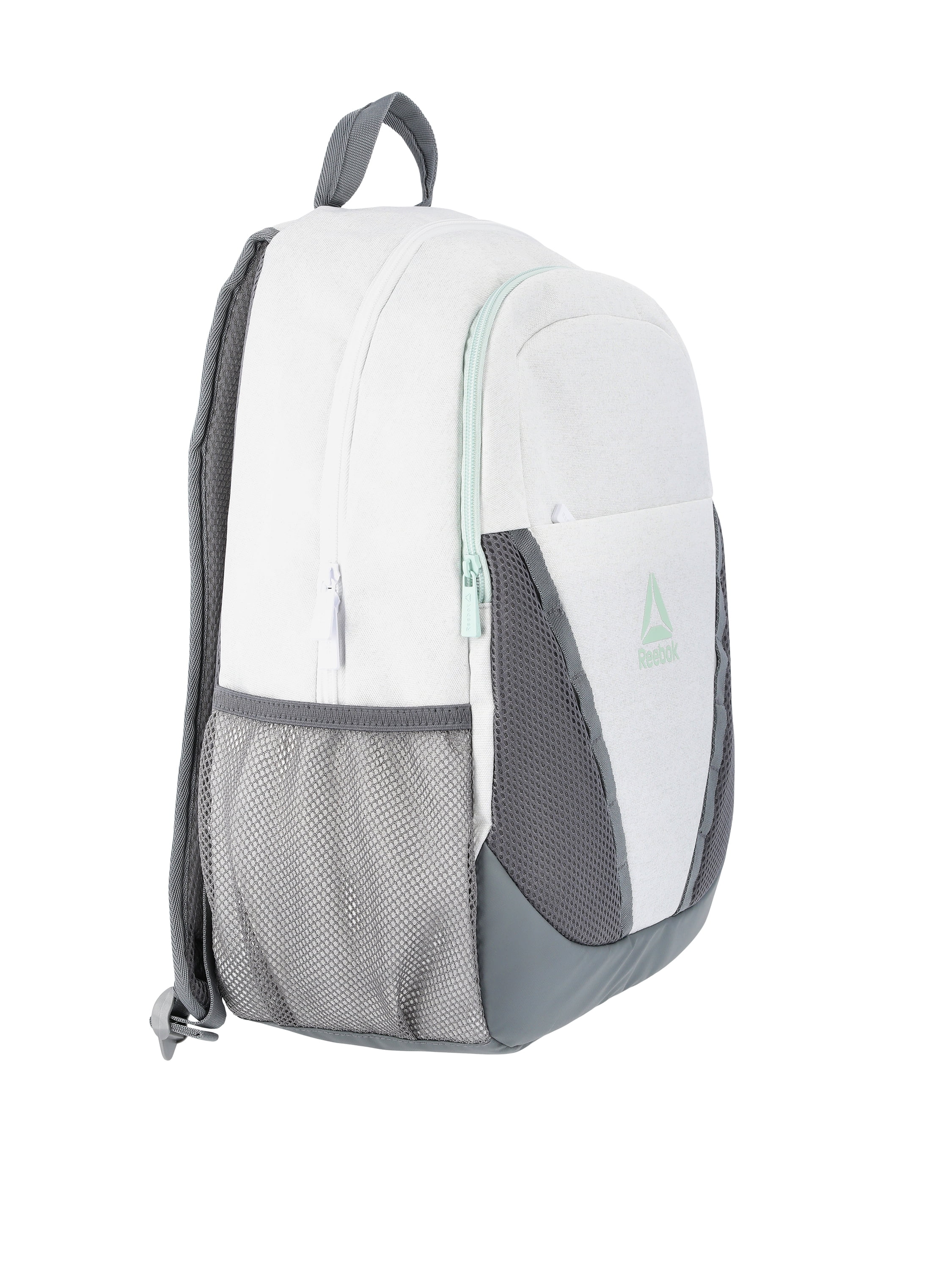 Reebok Unisex Adult Maisie 18" Laptop Backpack, White Heather Grey
