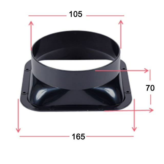 100-200Mm Abs Wall Flange Connector for Ventilation Pipe Air Ducting Connection