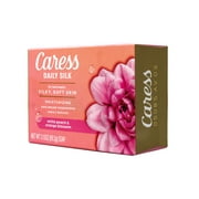 صابون التجميل المرطب من Caress Daily Silk برائحة الخوخ الأبيض وزهر البرتقال، 3.15 أونصة
